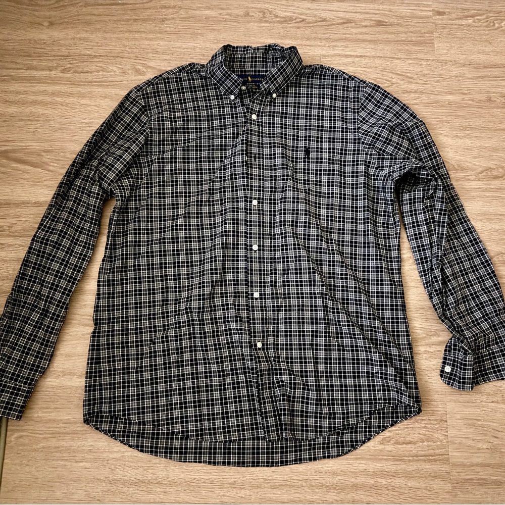 Polo by Ralph Lauren Black and White Checkered Shirt